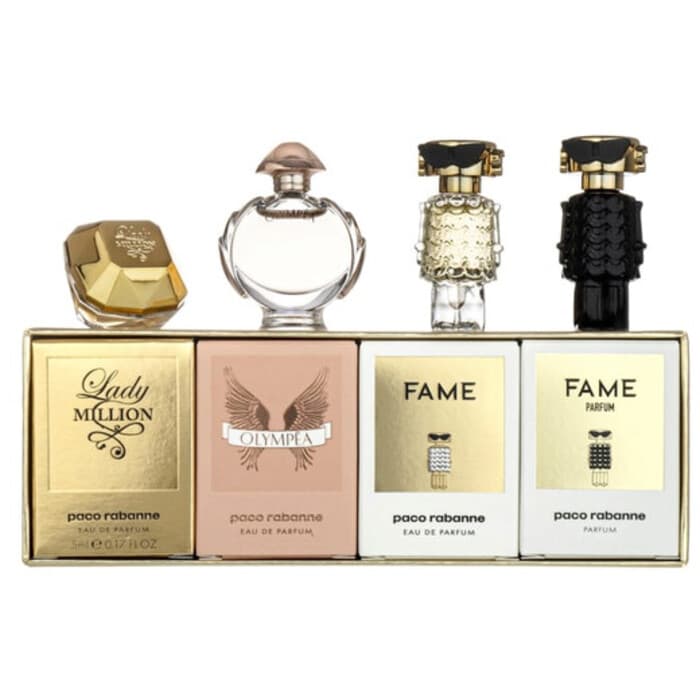 Paco Rabanne Olympea Woman Eau de Parfum 6ml + Lady Million Eau de Parfum 5ml + Fame Parfum 4ml + Fame Eau de Parfum 4ml Coffret