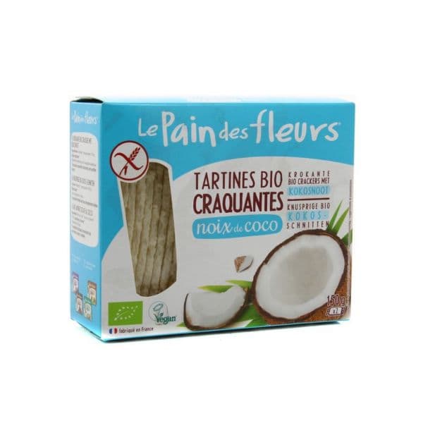 Le Pain des Fleurs Pão Flores Coco sem Gluten Bio 150g