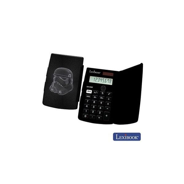Calculadora Lexibook Máquina 8 Dígitos Solar Star Wars E413SW Preta