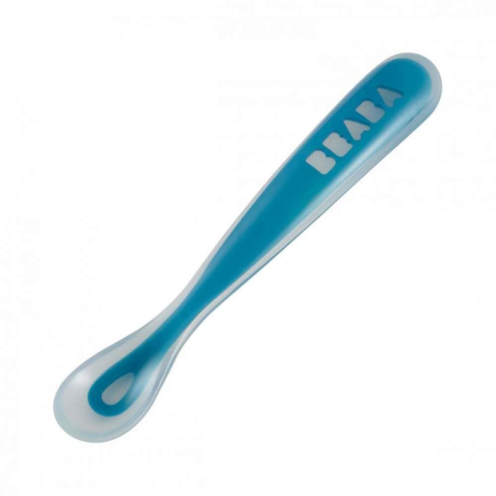 Béaba Colher Silicone 1º Estágio Azul - BB913381