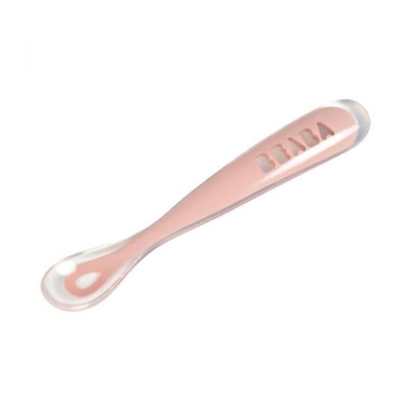 Béaba Colher Silicone 1º Estágio Rosa - BB913464