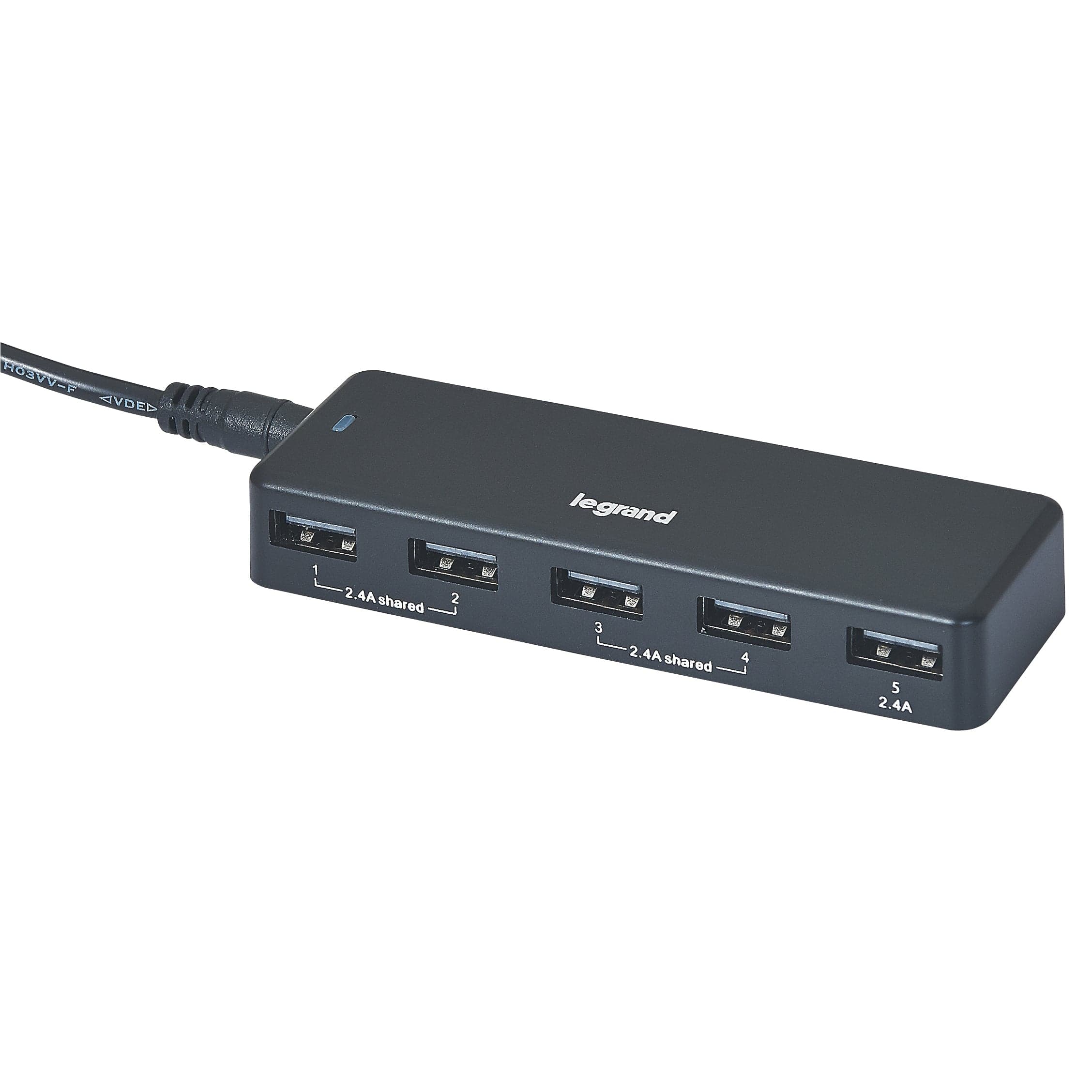 Carregador Legrand Usb 5 Portas 7.2A