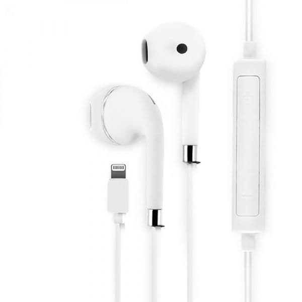 Mooov Auriculares Lightning MFI 1.2m c/ Micro White - 493157