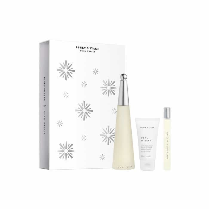 Issey Miyake L'Eau D'Issey Eau De Toilette 100ml + Eau De Toilette 10ml + Loção Corporal Perfumada 50ml Coffret