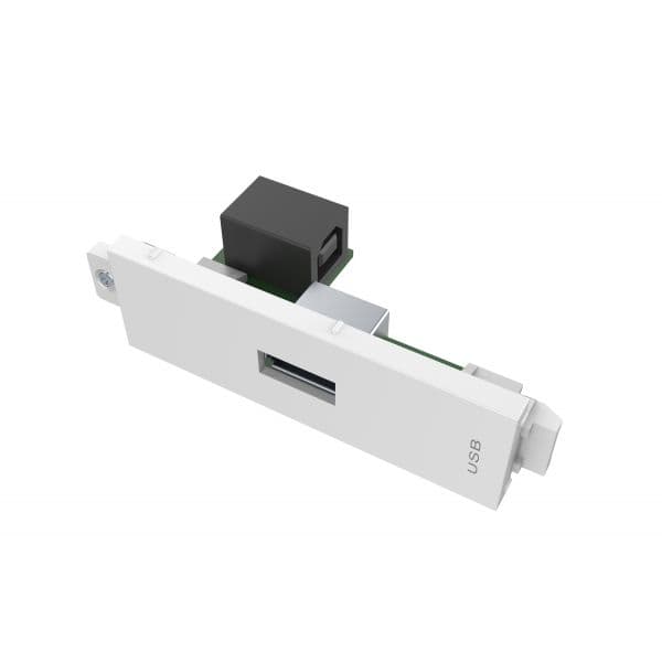 Vision Faceplate Modular USB-A para USB-B Branco