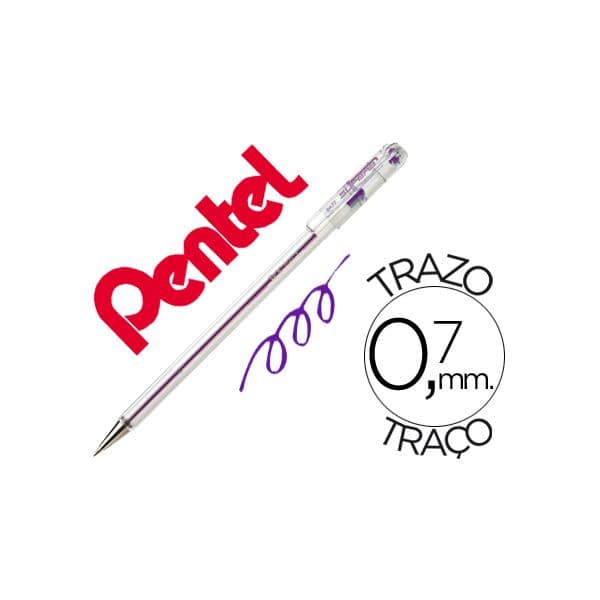 Pentel Esferográfica BK77 0.7mm Violeta 1 Un.