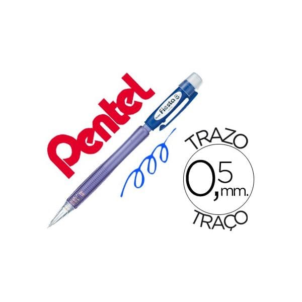 Pentel Lapiseira Ax105 Fiesta 0.5mm Azul 12 Un.