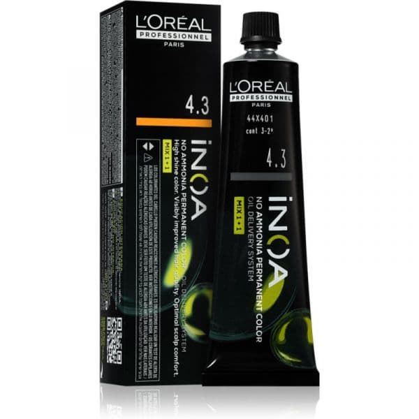 L'Oréal Professionnel Inoa Cor para Cabelo Permanente sem Amoníaco Tom 4.3 60ml
