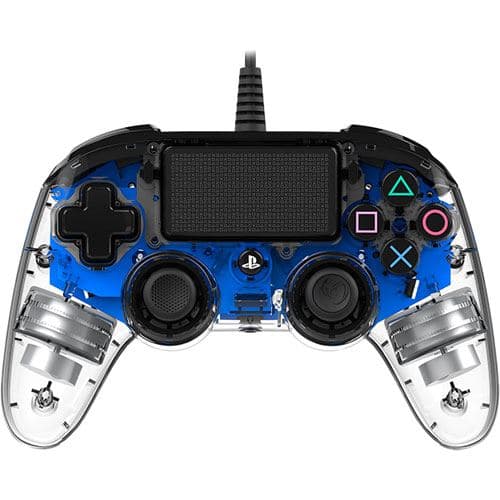 Nacon Wired Illuminated Compact Controller Transparent Blue