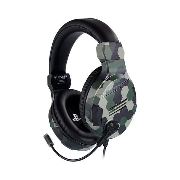 Big Ben Headset Gaming Oficial V3 Verde Camo PS4