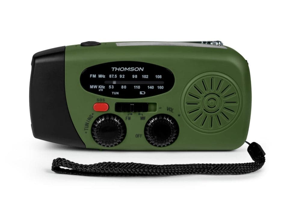 Rádio Thomson RT260 - Lanterna de emergência - Função Powerbank - Verde