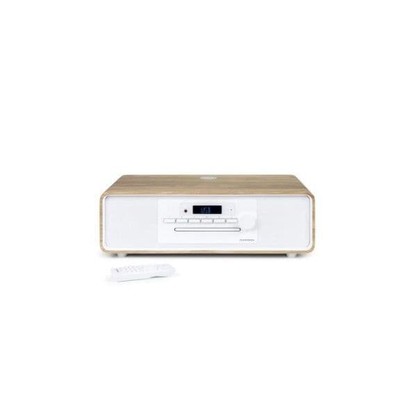 Thomson Micro Sistema MIC301IBT Bluetooth 60W com Carregamento sem Fios Branco/Preto/Madeira