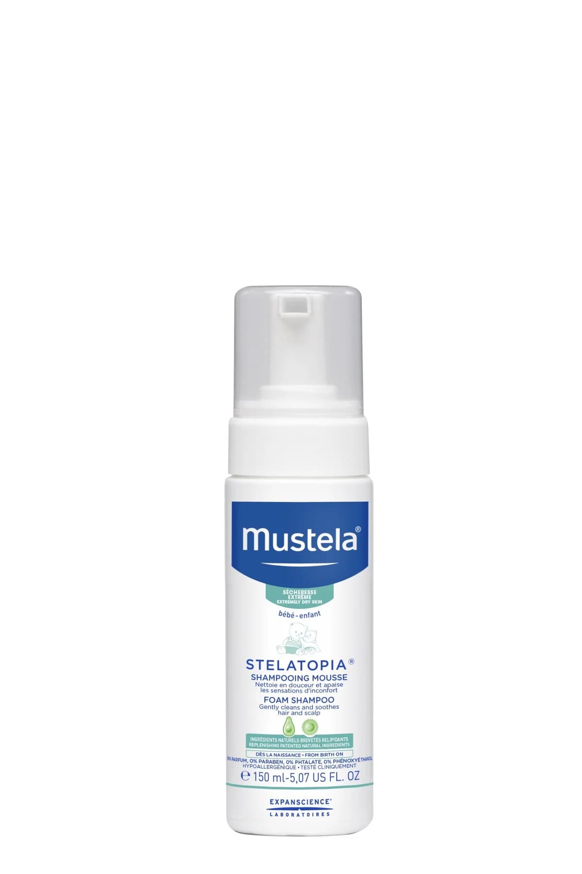 Mustela Bébé Stelatopia Shampoo Espumoso 0+ 150ml