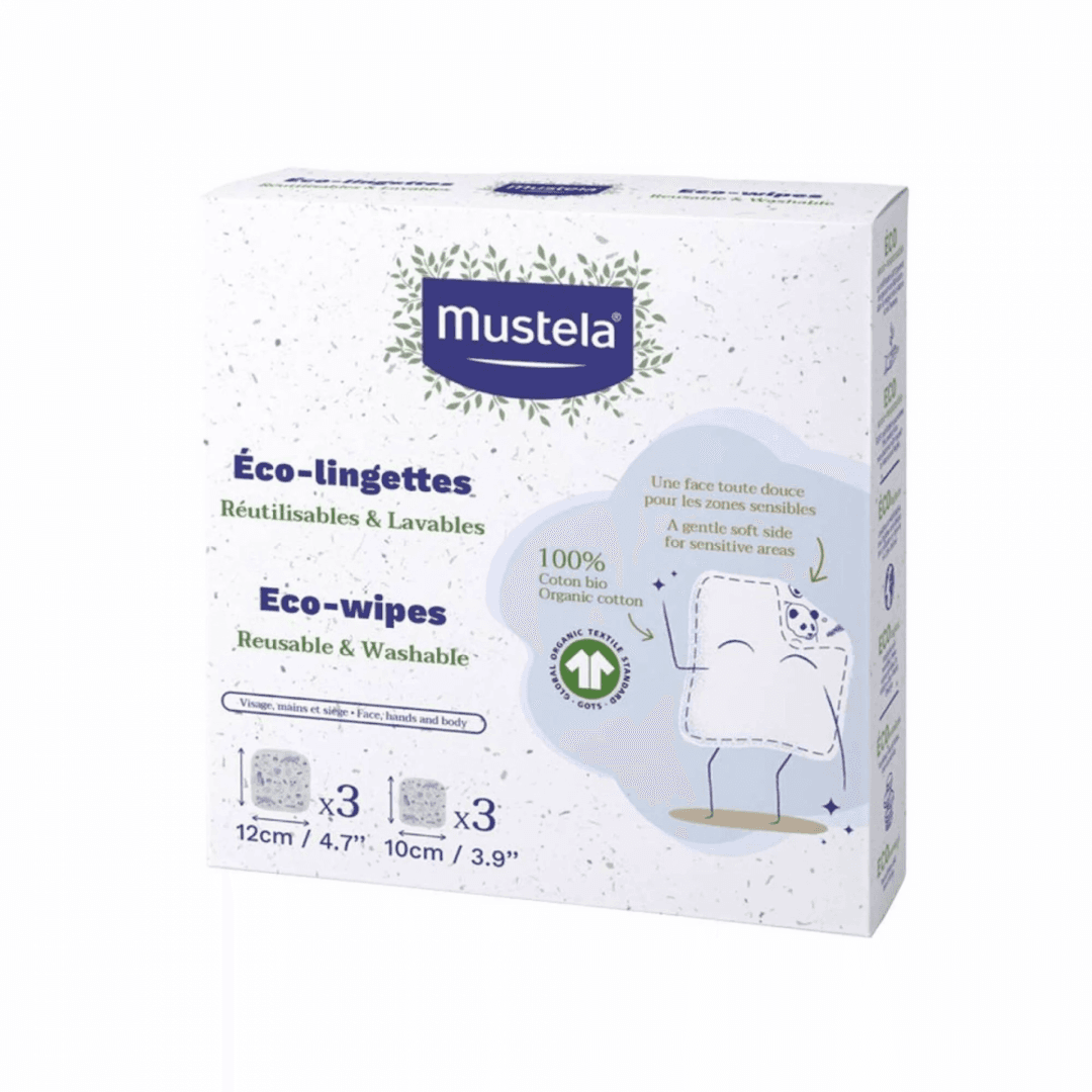 MUSTELA BEBE TOALHITA ECO REUTILIZÁVEL REFILL X6 | WOWFARMA