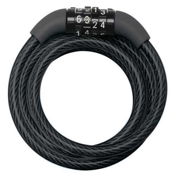 Master Lock Padlock Cable With 4 Digit Combination 1200 mm 1200 X 8 mm Black - 8143EURDPRO