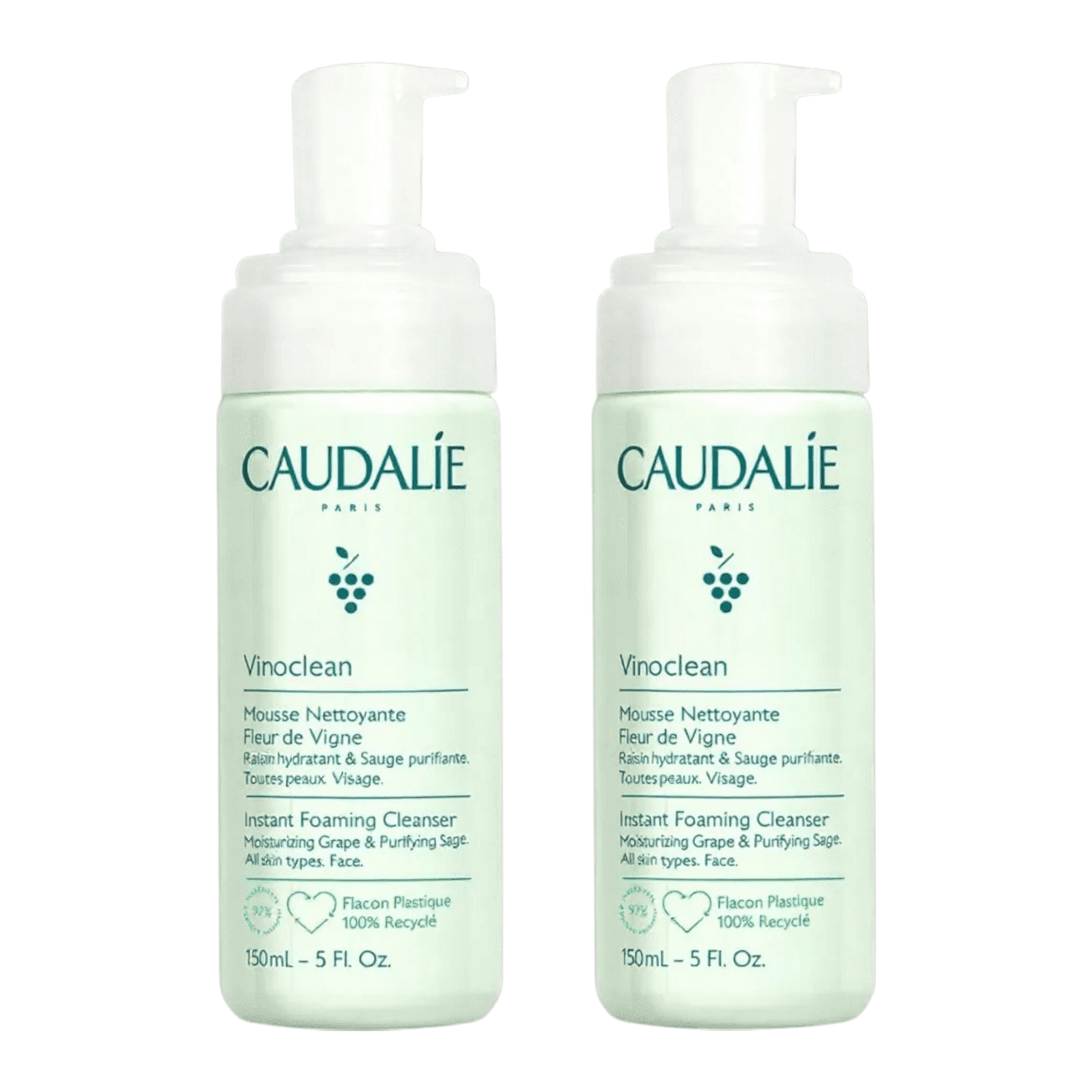 Caudalie Vinoclean Espuma de Limpeza 2x150ml