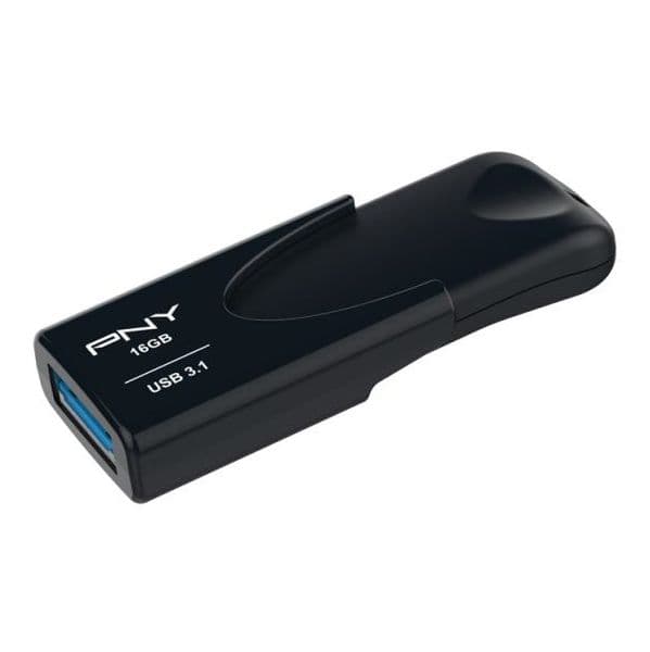 PNY 16GB Attaché 4 USB 3.2 Gen 1 (3.1 Gen 1) Preto - FD16GATT431KK-EF
