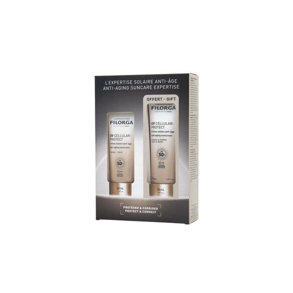 Protetor Solar Filorga Anti-Aging Suncare Expertise UV Cellular-Protect Anti-Aging Face & Body SPF50+ 125ml + UV Cellular-Protect Anti-Aging Face SPF50+ 40ml