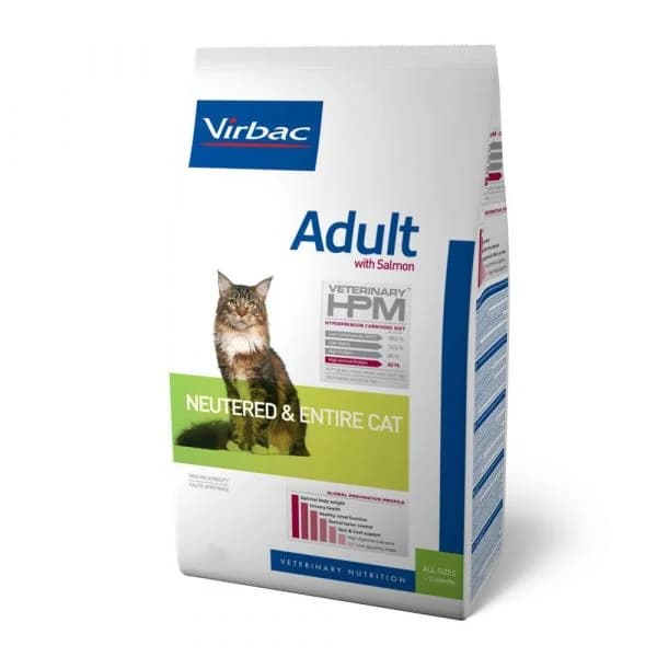 Virbac HPM Adult Cat Neutered & Entire Salmon 7Kg