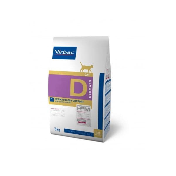 Virbac Vet Hpm Adult D1 Dermatology Support Cat 3Kg