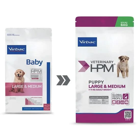 Virbac HPM Puppy / Baby Large & Medium Dog 3kg