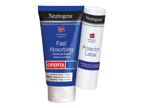 Neutrogena Creme de Mãos Absorção Rápida 75ml + Stick Labial 4,8g