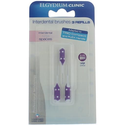 Elgydium Escovilhão Recarga 3 Unidades Roxo
