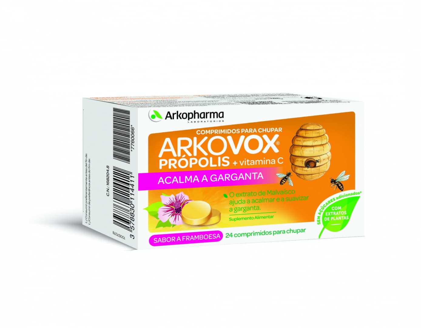 Arkovox Propolis+ Vitamina C Framboesa (x24 comprimidos)
