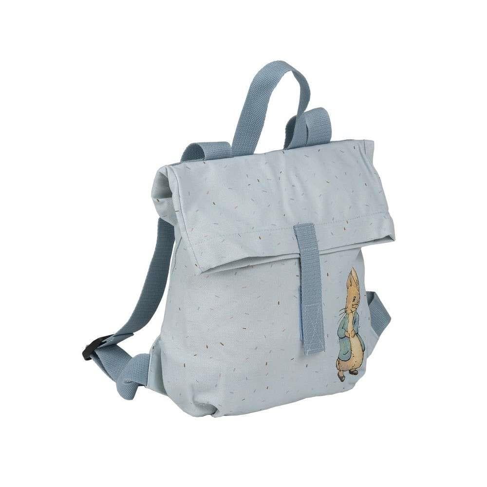 Mini Mochila Roll Top Peter Rabbit Azul 30x28cm