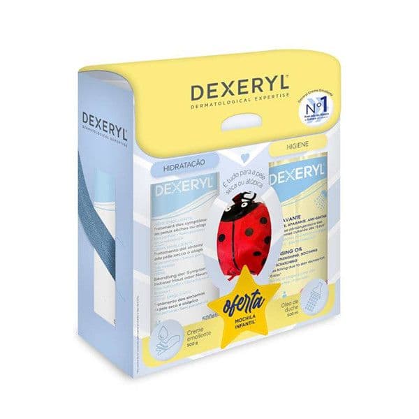Dexeryl Creme 500g + Óleo de Banho 500ml + Mochila Infantil