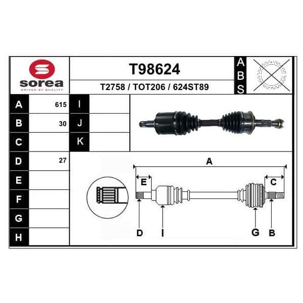 EAI Transmission / Land Cruiser 90 3,0 d4-d - T98624