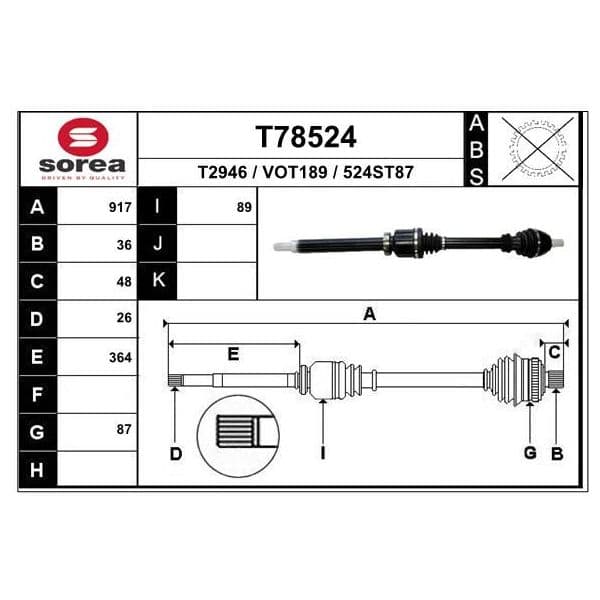 EAI Transmission / Volvo c30 Manu. - T78524