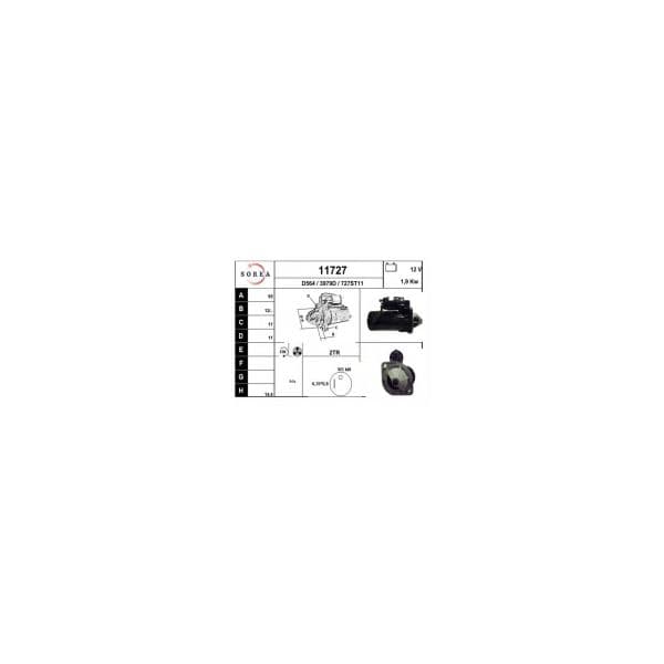 Eai Motores de Arranque / Maverick 2.7l 11727