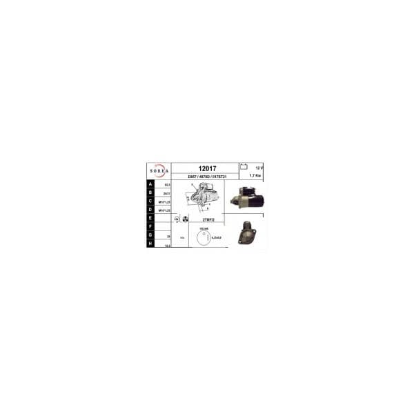 Eai Motores de Arranque / Matrix 1.5 Crdi 12017