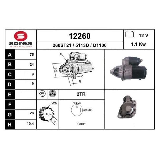 EAI Motor de Arranque - 12260