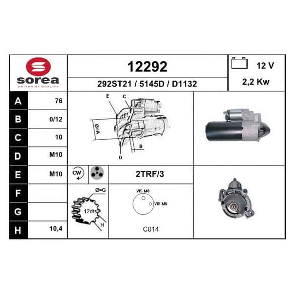 EAI Motor de Arranque - 12292