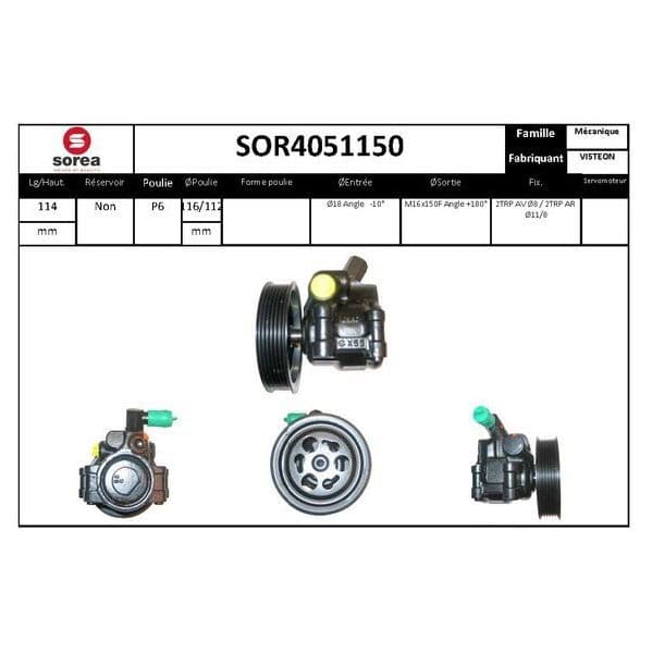 Eai Bomba de Direcção Assistida / Ford Mazda - SOR4051150