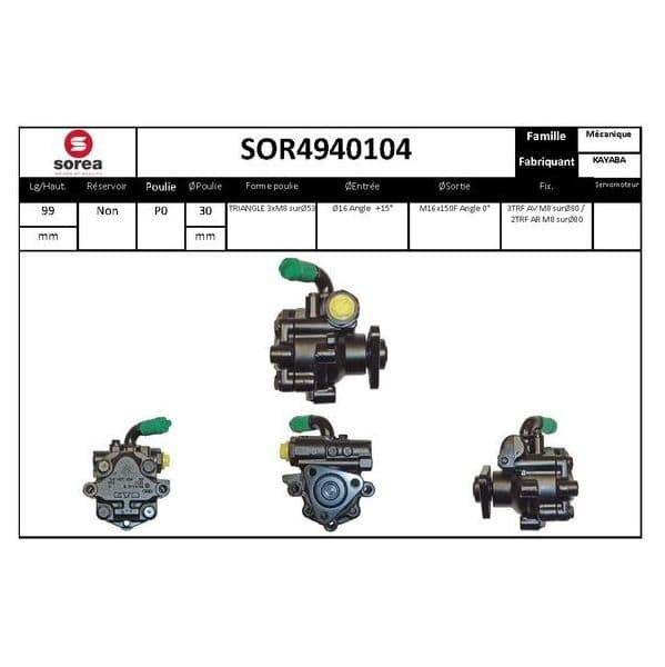 Eai Bomba de Direcção Assistida / Audi Citroën - SOR4940104