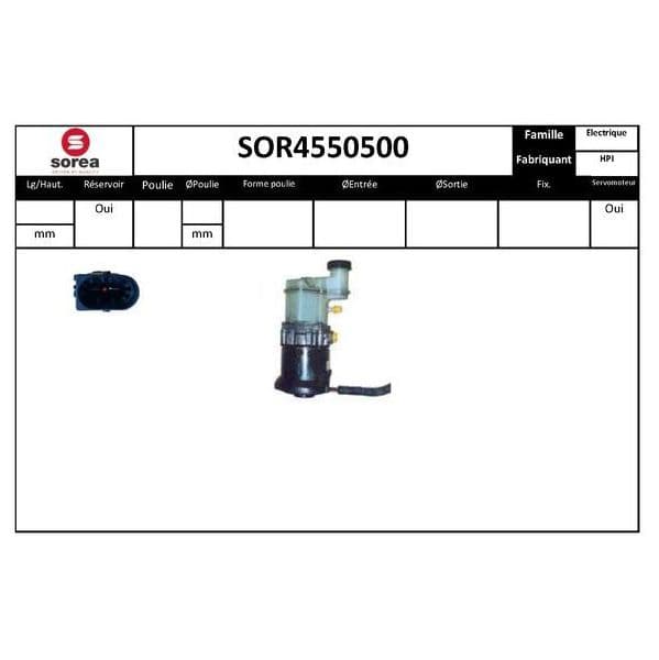 Eai Bomba de Direção Assistida Nissan Renau - SOR4550500
