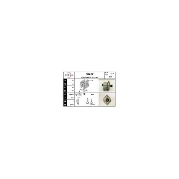 Eai Alternador / Astra-kadett 56422