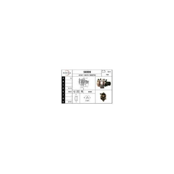 Eai Alternador / Hiace 2.4d 56999
