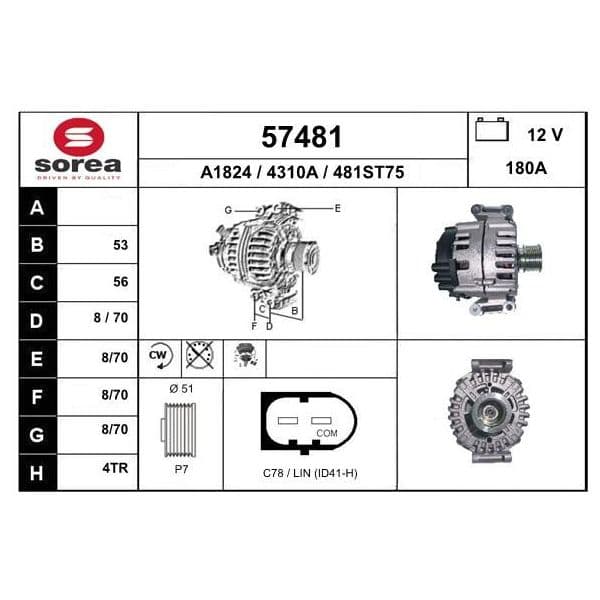 EAI Alternador - 57481