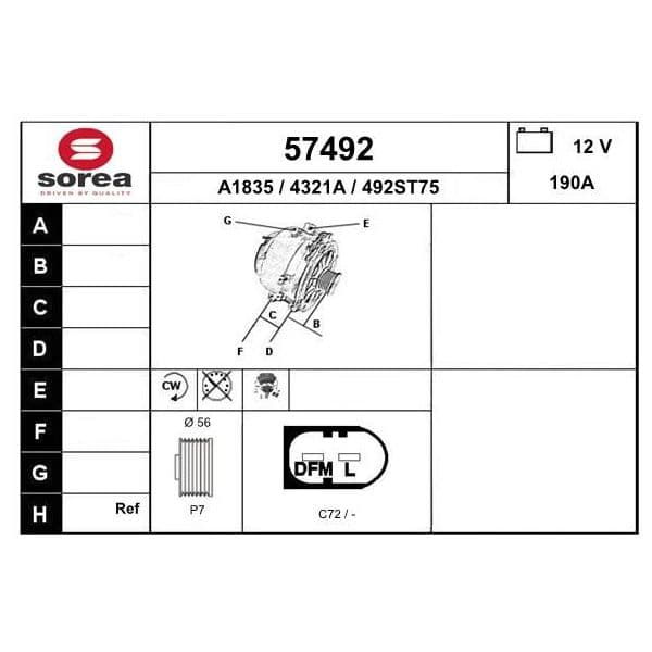 EAI Alternador - 57492