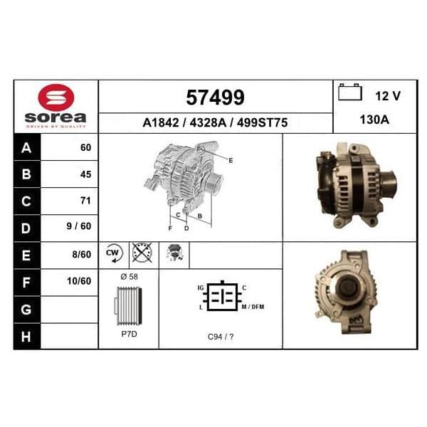 EAI Alternador - 57499