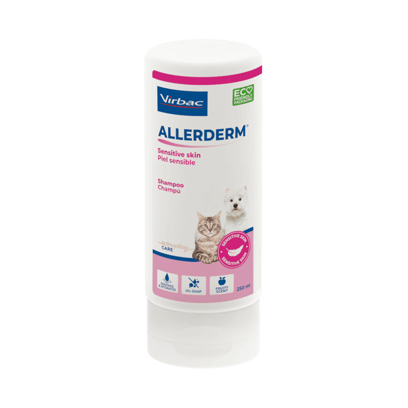 Virbac Champú para Perros y Gatos Allerderm Piel Sensible 250 ml