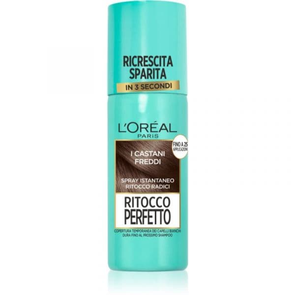 L'oreal Magic Retouch Spray para Cobrir o Recrescimento Imediato Tom Castano Freddo 75ml