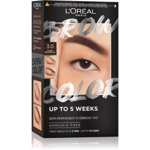 L'Oréal Paris Brow Color Coloração para Sobrancelhas Tom 3.0 Dark Brunette 1 Unidade