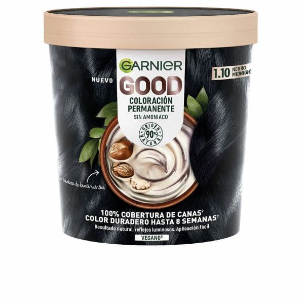 Garnier Good Cocoon Coloração Permanente em Creme Tom 1.10 Preto Midnight 217ml