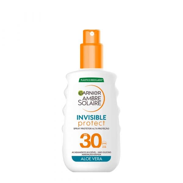 Protetor Solar Garnier Ambre Solaire Invisible Protect Spray Corpo SPF30 150ml