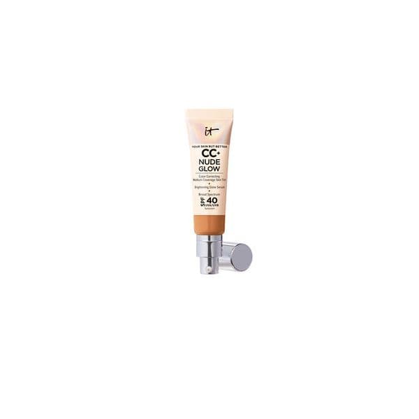 It Cosmetics CC+ Nude Glow Lightweight Foundation + Glow Sérum SPF40 #tan